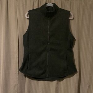 Old Navy Women's Gray Fleece Lightweight Vest Size Large